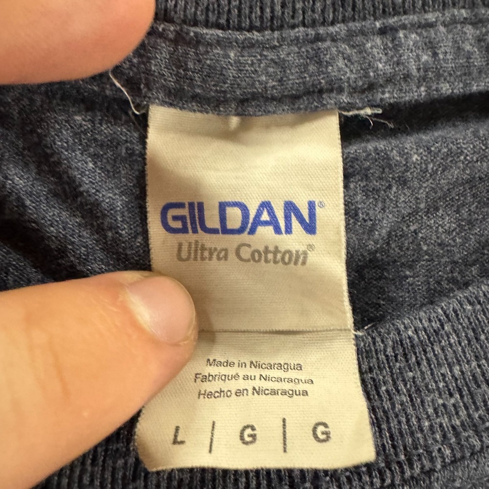 Gildan T-Shirt Unisex Large Blue New Orleans Road Trip 2018 Graphic Streetwear - Picture 3 of 8